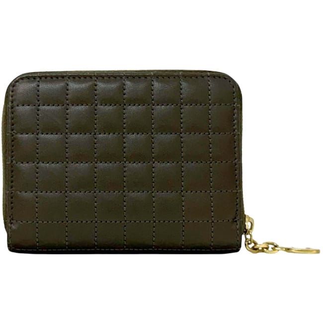 Celine Coin Case Khaki Green Purse Leather — view 2