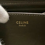 Celine Coin Case Khaki Green Purse Leather — view 4