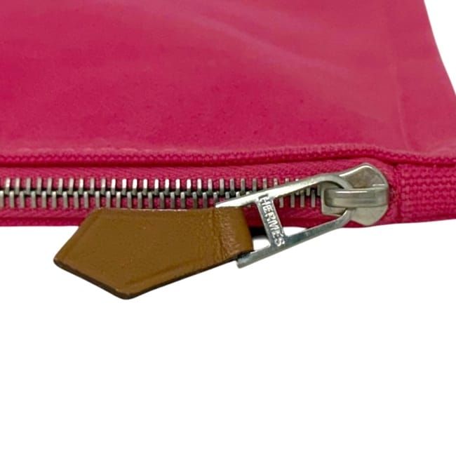 Hermes Pouch Yachting GM Pink Cotton — view 7