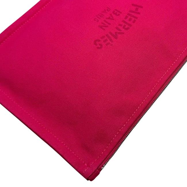 Hermes Pouch Yachting GM Pink Cotton — view 9