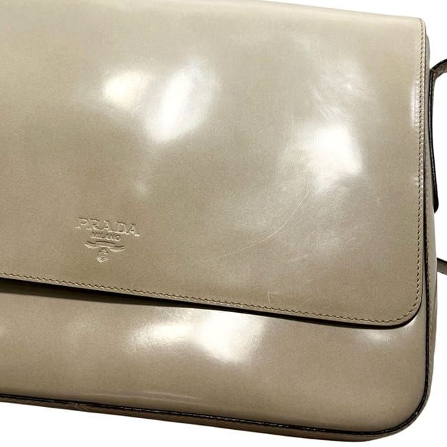 Prada Shoulder Bag Beige Cammello Gradation — view 7