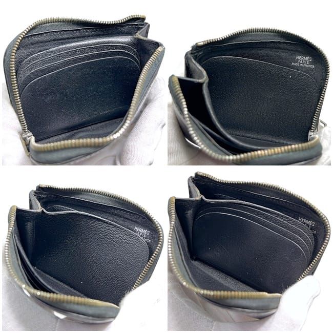Hermes Coin Case Remix Black Purse Leather — view 5