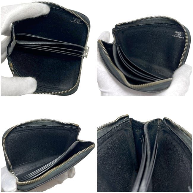 Hermes Coin Case Remix Black Purse Leather — view 4