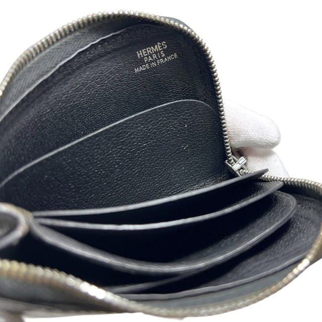 Hermes Coin Case Remix Black Purse Leather — view 6