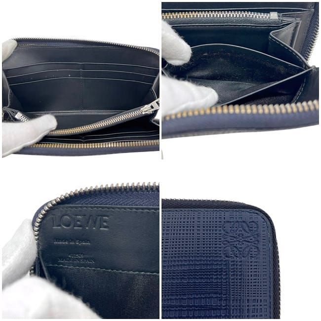 Loewe Zip Around Wallet Navy — view 3
