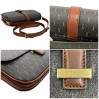 Saint Laurent Shoulder Bag Satchel Dark Brown — view 5