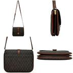 Saint Laurent Shoulder Bag Satchel Dark Brown — view 2