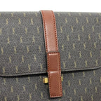 Saint Laurent Shoulder Bag Satchel Dark Brown — view 6