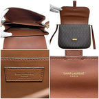 Saint Laurent Shoulder Bag Satchel Dark Brown — view 3