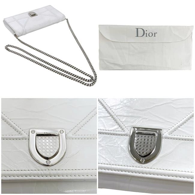 Dior Shoulder Wallet White Diorama — view 8