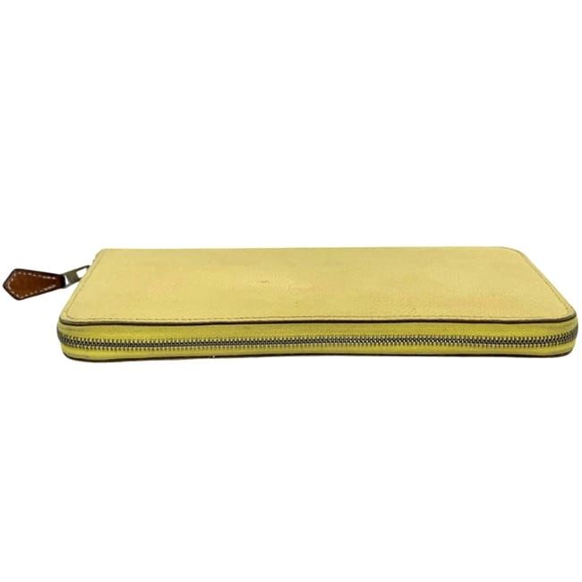 Hermes Zip Around Wallet Azap Silk in Yellow — view 6