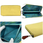 Hermes Zip Around Wallet Azap Silk in Yellow — view 2