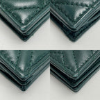 Gucci GG Marmont Double Card Case Wallet Green Bifold Box with Cloth Handbag — view 7