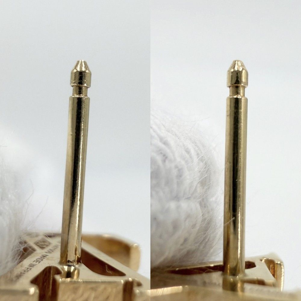 Louis Vuitton Earrings Idyll Blossom LV 18k YG 18k Yellow Gold Diamond 0.03 Ct — view 3