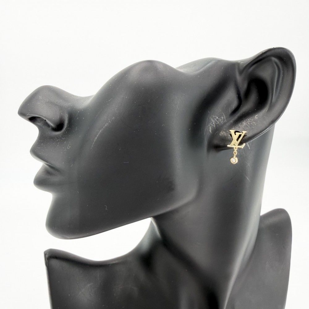 Louis Vuitton Earrings Idyll Blossom LV 18k YG 18k Yellow Gold Diamond 0.03 Ct — view 2