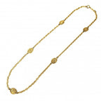 Chanel Necklace CC Logo Long Gold Plated — view 5