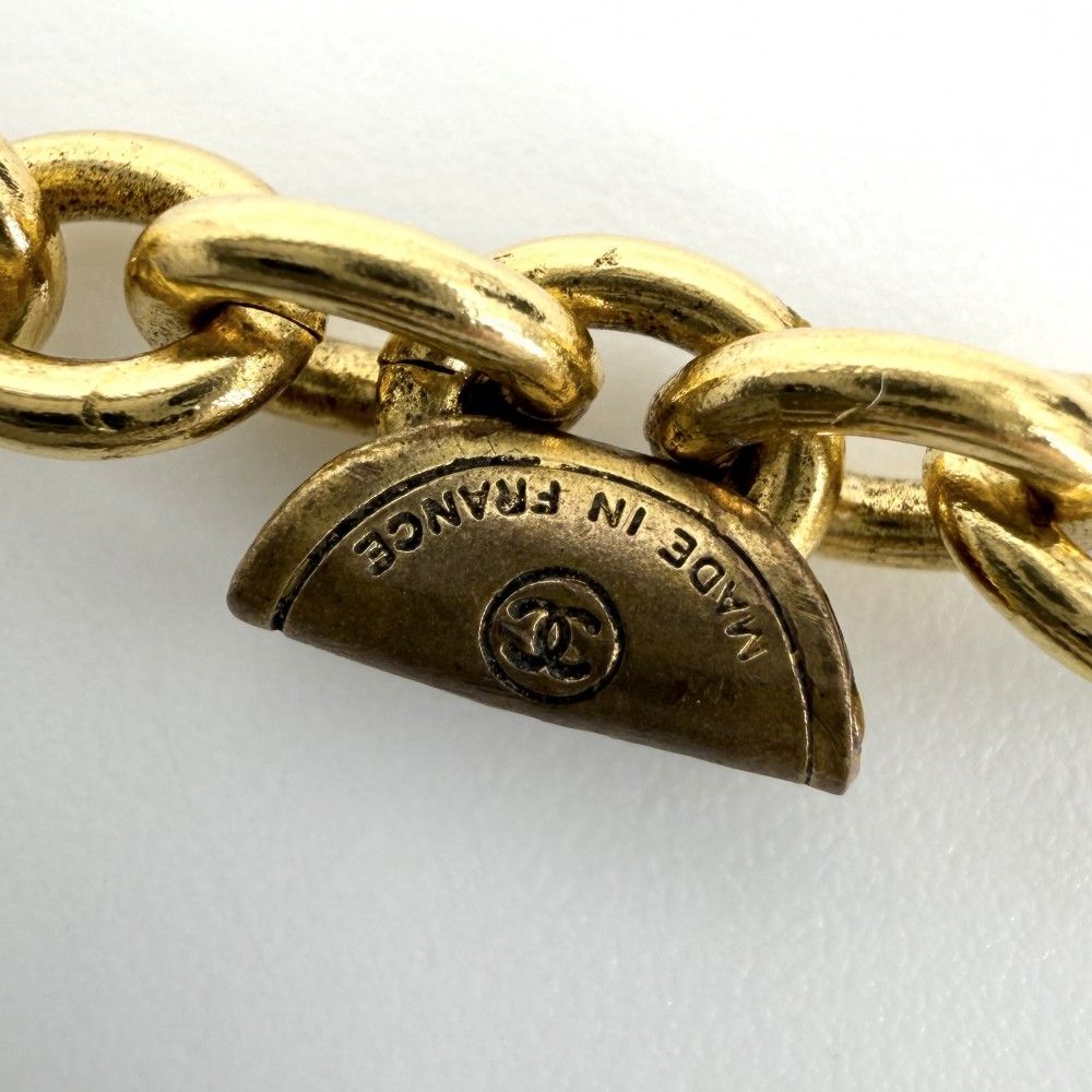 Chanel Necklace CC Logo Long Gold Plated — view 4