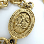 Chanel Necklace CC Logo Long Gold Plated — view 9