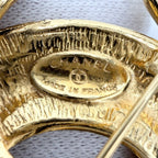 Chanel Brooch Quilted CC Logo Vintage Gold Plated — view 3