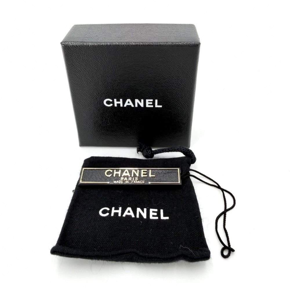 Chanel Earrings CC Logo Swing Rhinestone White Silver — view 8