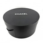 Chanel Beret Check Hat CC Logo M Cotton Polyamide Polyester Black White Spring — view 9
