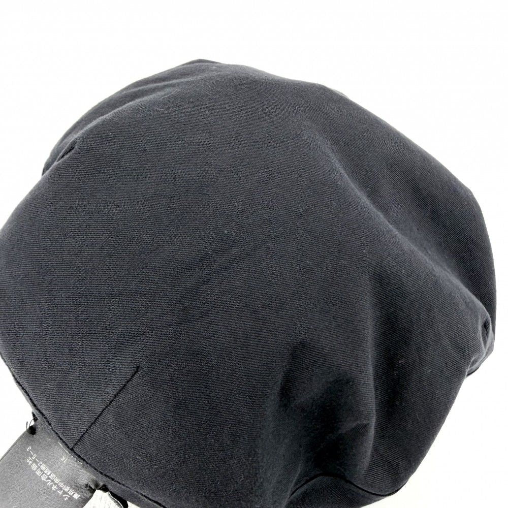 Chanel Beret Check Hat CC Logo M Cotton Polyamide Polyester Black White Spring — view 7