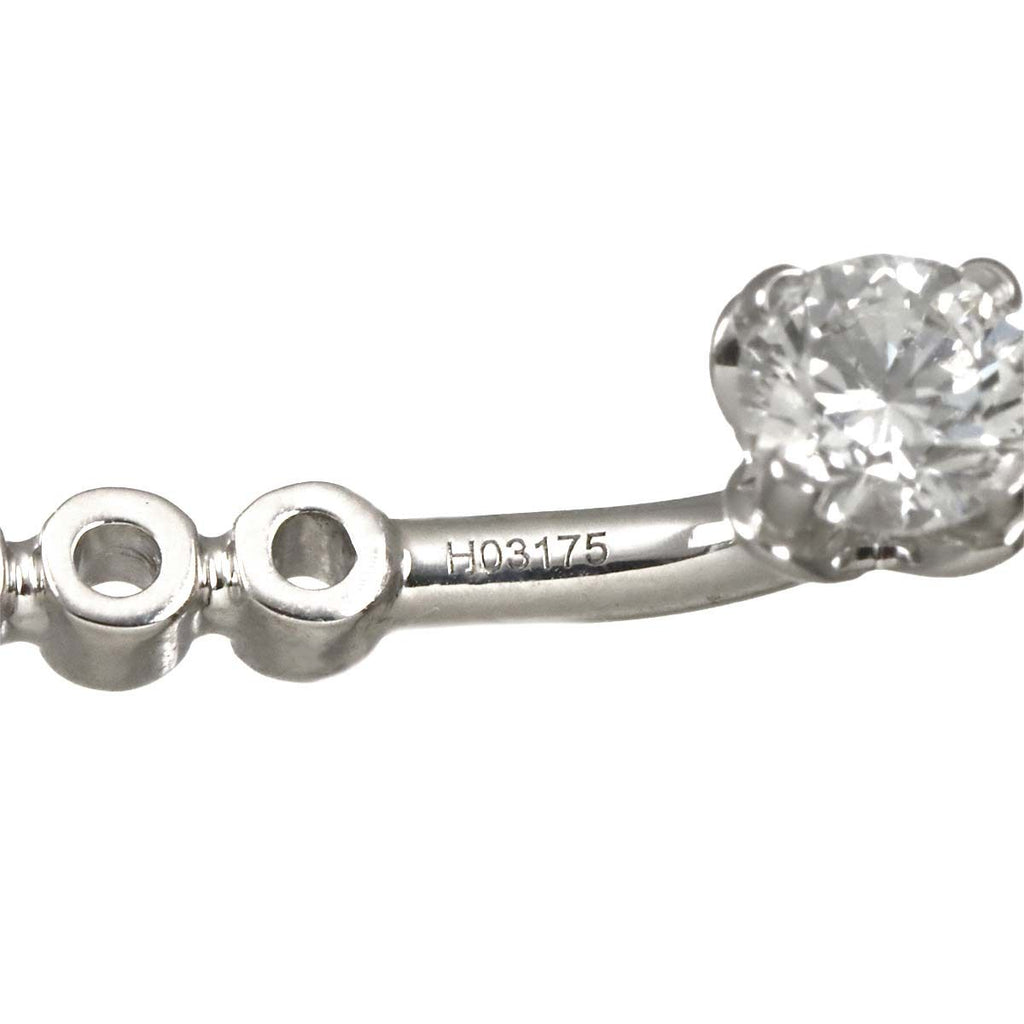 Louis Vuitton LV Double Round Diamond Earrings 18k WG 750 Pierced — view 6