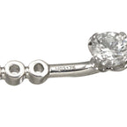 Louis Vuitton LV Double Round Diamond Earrings 18k WG 750 Pierced — view 6