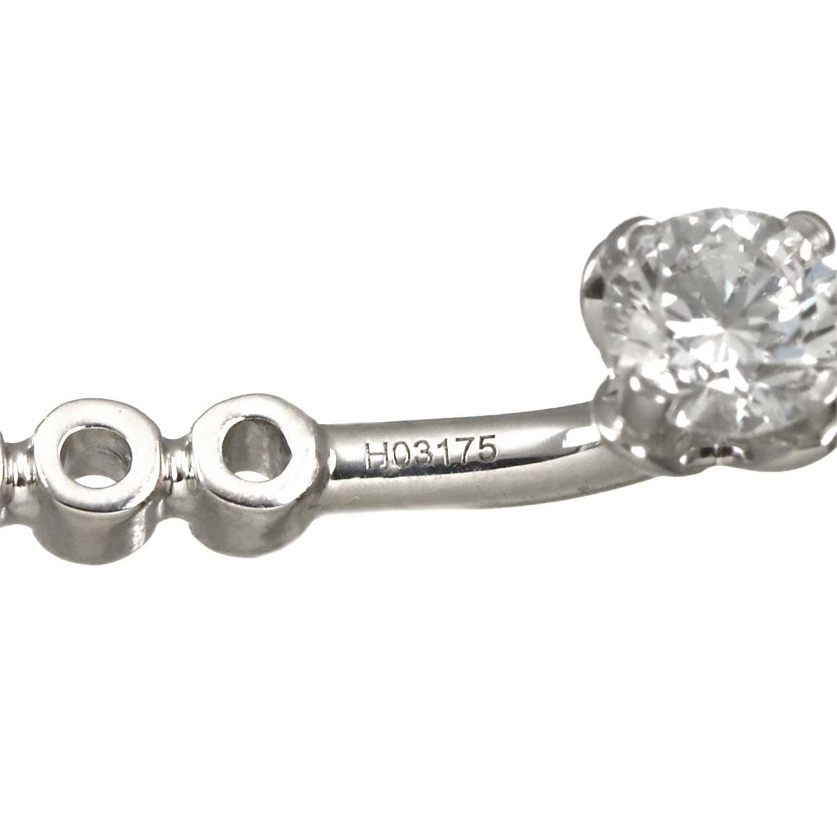 Louis Vuitton LV Double Round Diamond Earrings 18k WG 750 Pierced — view 6
