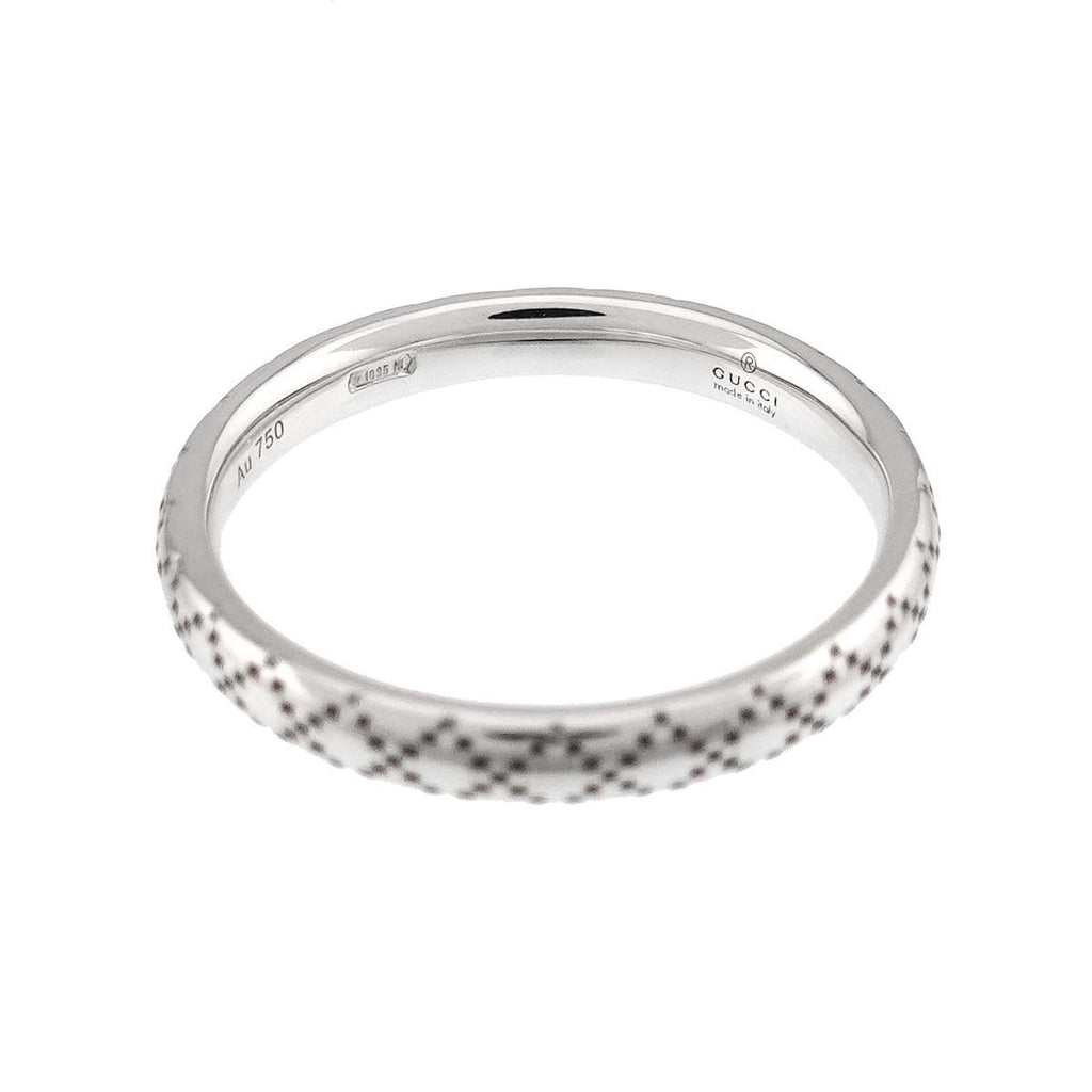 Gucci Diamantissima Ring 18k WG White Gold