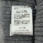 Hermes Heaven Cashmere Chaine D'ancre Motif Knit Cap L Gray Hat — view 8