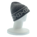 Hermes Heaven Cashmere Chaine D'ancre Motif Knit Cap L Gray Hat — view 4