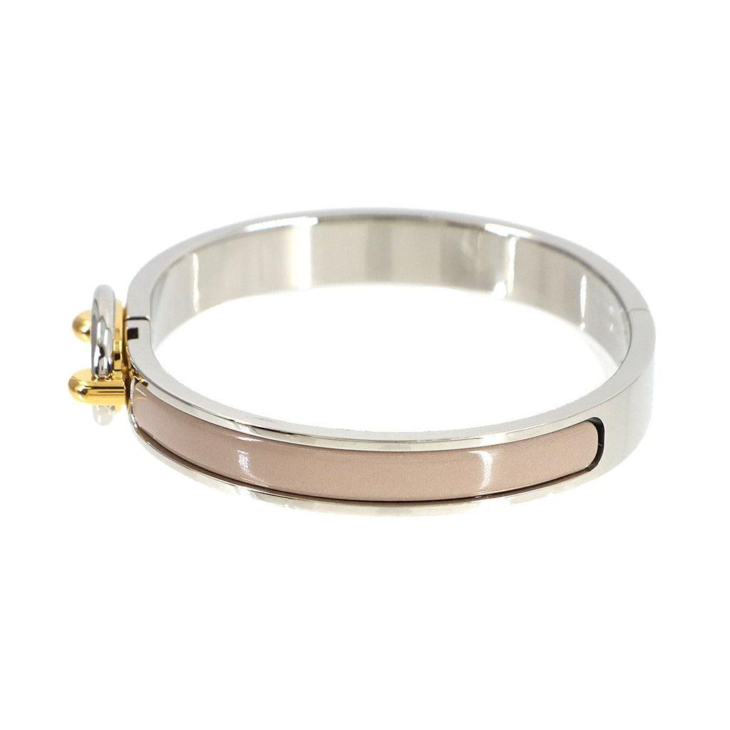 Hermes Mini Click Chaine D'ancre Bangle Brown Glasse Silver Gold Bracelet — view 4