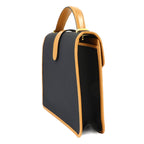 Saint Laurent Yves 2-Way Bag Leather Black Brown Vintage — view 3