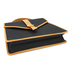 Saint Laurent Yves 2-Way Bag Leather Black Brown Vintage — view 4