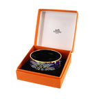 Hermes Enamel GM Bangle Bracelet Blue Gold Email GM — view 2