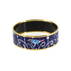 Hermes Enamel GM Bangle Bracelet Blue Gold Email GM — view 4