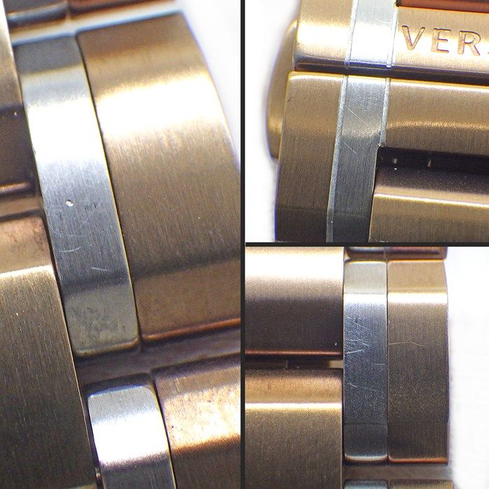Versace Watch Pro Date Small Second Dual Time Display Sunray Silver Dial SS — view 8