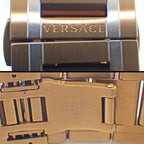 Versace Watch Pro Date Small Second Dual Time Display Sunray Silver Dial SS — view 5