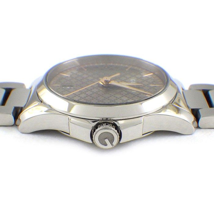 Gucci Watch Timeless 126.5 Brown Dial Date SS Quartz Analog — view 2