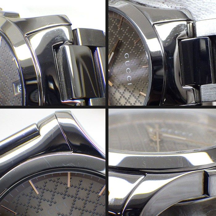 Gucci Watch Timeless 126.5 Brown Dial Date SS Quartz Analog — view 7