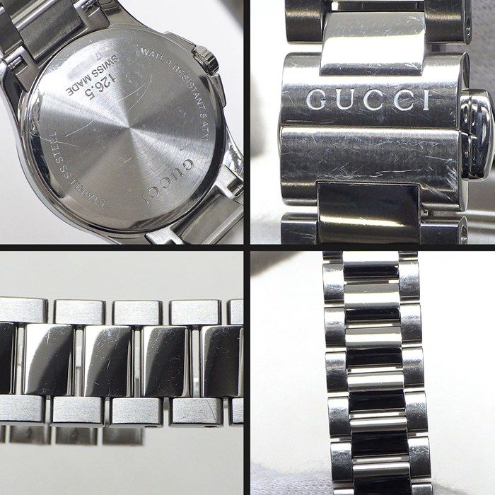 Gucci Watch Timeless 126.5 Brown Dial Date SS Quartz Analog — view 8