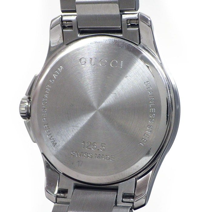 Gucci Watch Timeless 126.5 Brown Dial Date SS Quartz Analog — view 4
