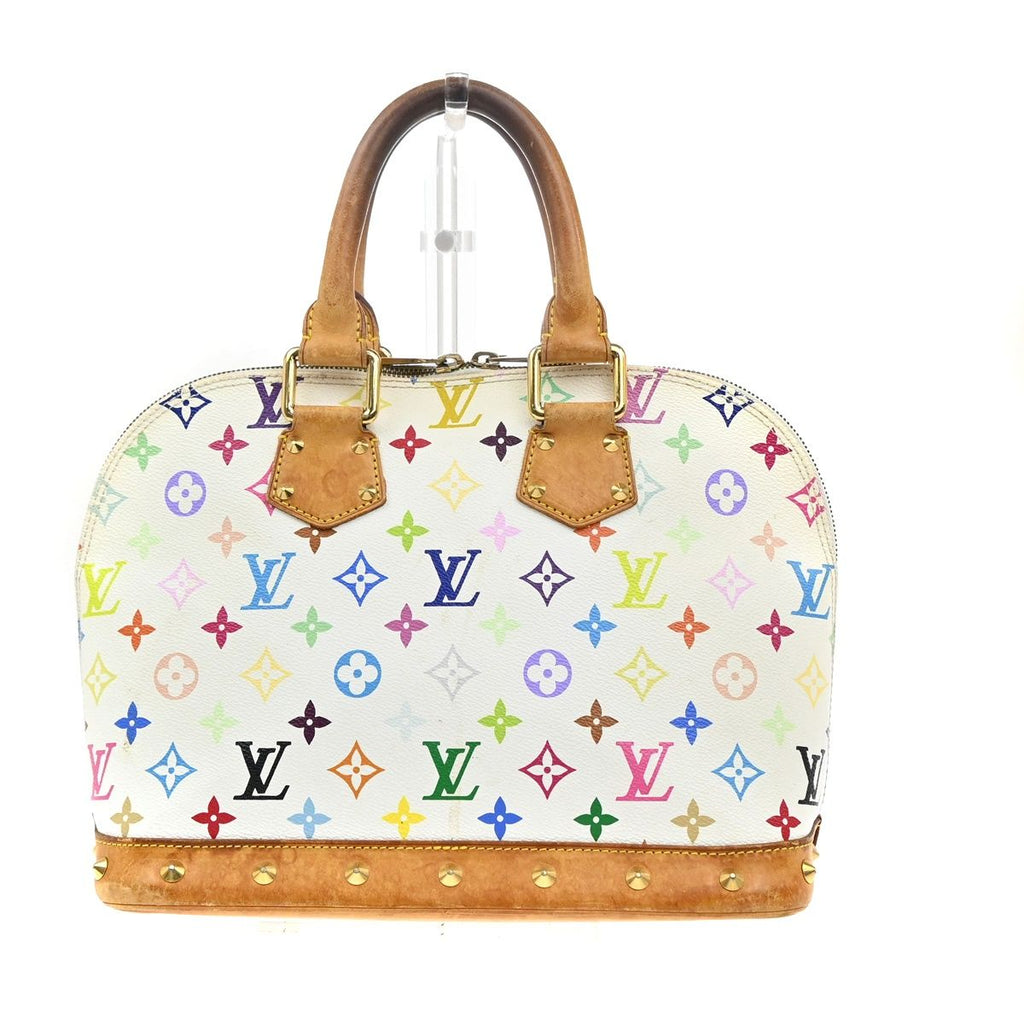 Louis Vuitton Alma Handbag Monogram Multicolor White — view 4