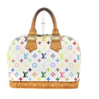 Louis Vuitton Alma Handbag Monogram Multicolor White — view 4