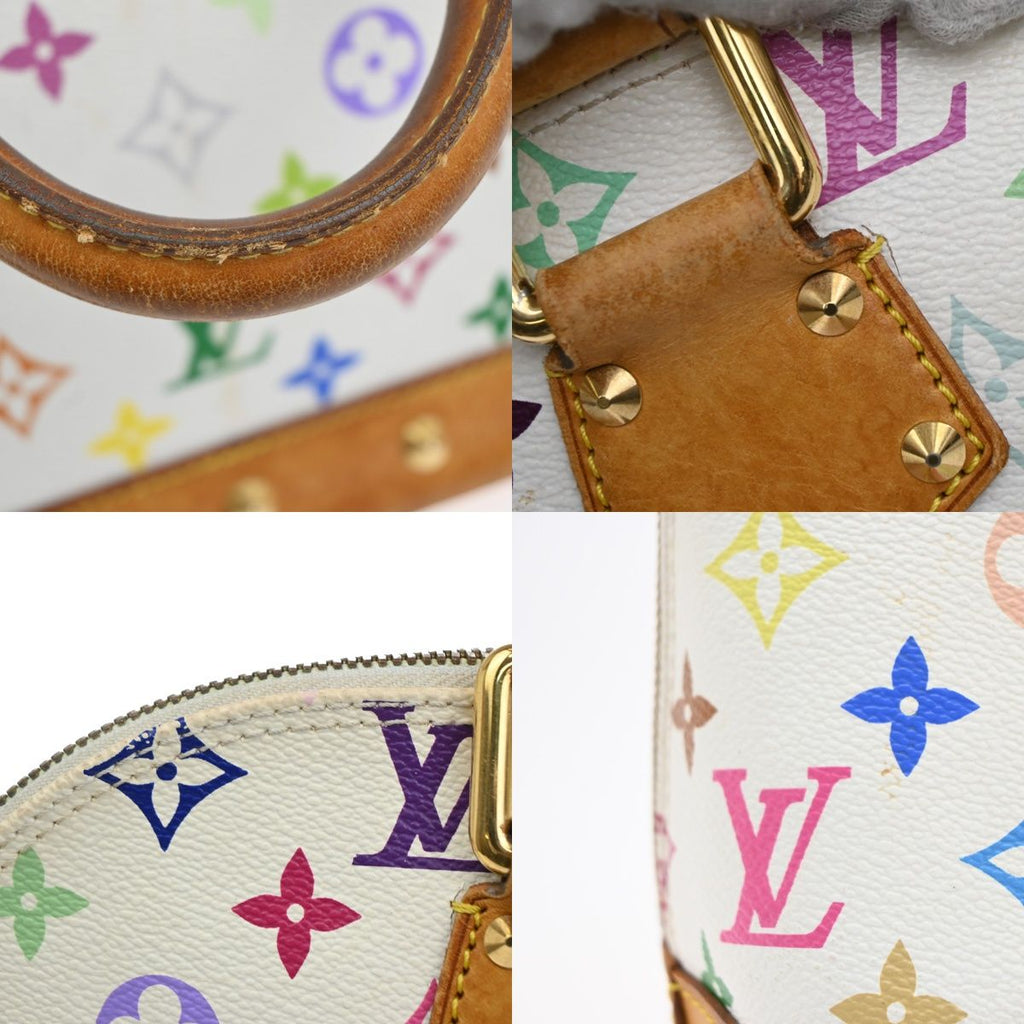 Louis Vuitton Alma Handbag Monogram Multicolor White — view 8