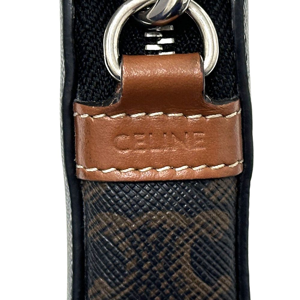 Celine Triomphe Shoulder Bag Horizontal Pouch Brown — view 4