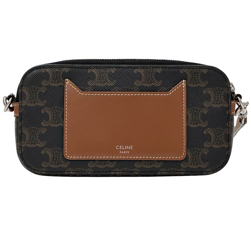 Celine Triomphe Shoulder Bag Horizontal Pouch Brown — view 2