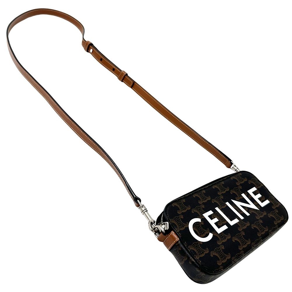 Celine Triomphe Shoulder Bag Horizontal Pouch Brown — view 5