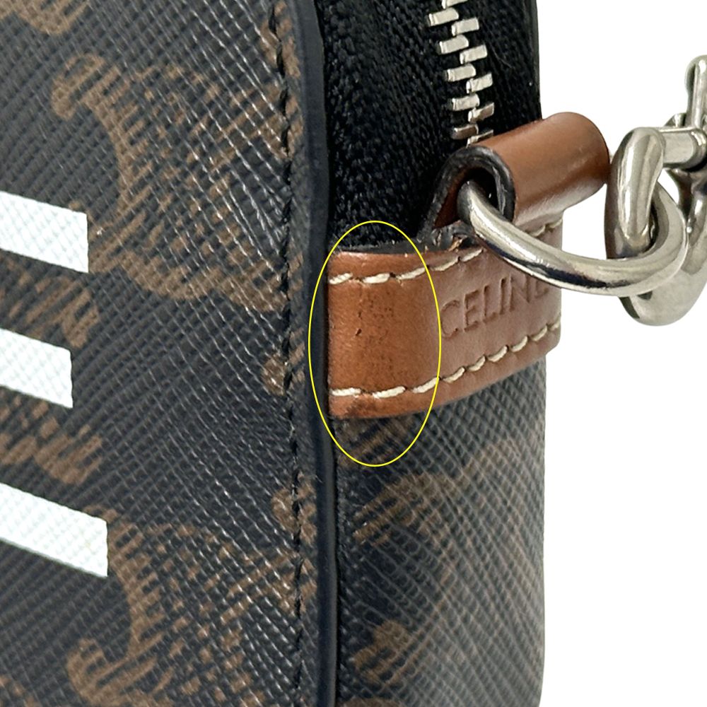 Celine Triomphe Shoulder Bag Horizontal Pouch Brown — view 7
